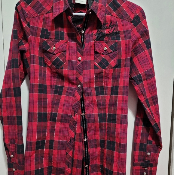 NWOT Harley Davidson Ladies button up - Picture 1 of 6